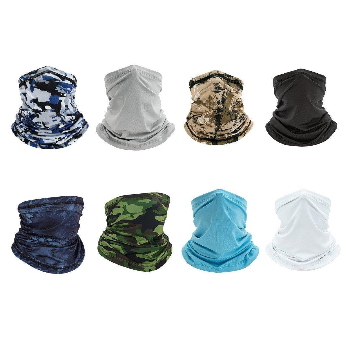 Sunblock Ice Silk Breathable Bandana Bib Face Scarf Fishing Biker Sport Headgear - Black - V528-SCARF-BLACK-947354 Sunblock Ice Silk Breathable Bandana Bib Face Scarf Fishing Biker Sport Headgear - Black - Image 2
