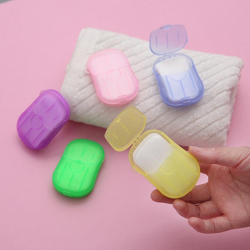 100Pcs Scented Foaming Paper Soap Portable Washing Sheets for Travel - V528-WASHINGSLICE-100PCS-630970 100Pcs Scented Foaming Paper Soap Portable Washing Sheets for Travel - Image 4