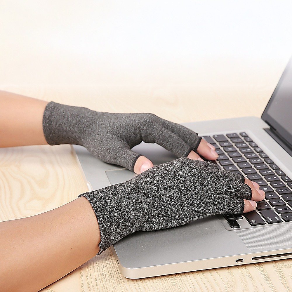 Arthritis Gloves Compression Joint Finger Hand Wrist Support Brace - Medium - V63-823971 Arthritis Gloves Compression Joint Finger Hand Wrist Support Brace - Medium - Image 6
