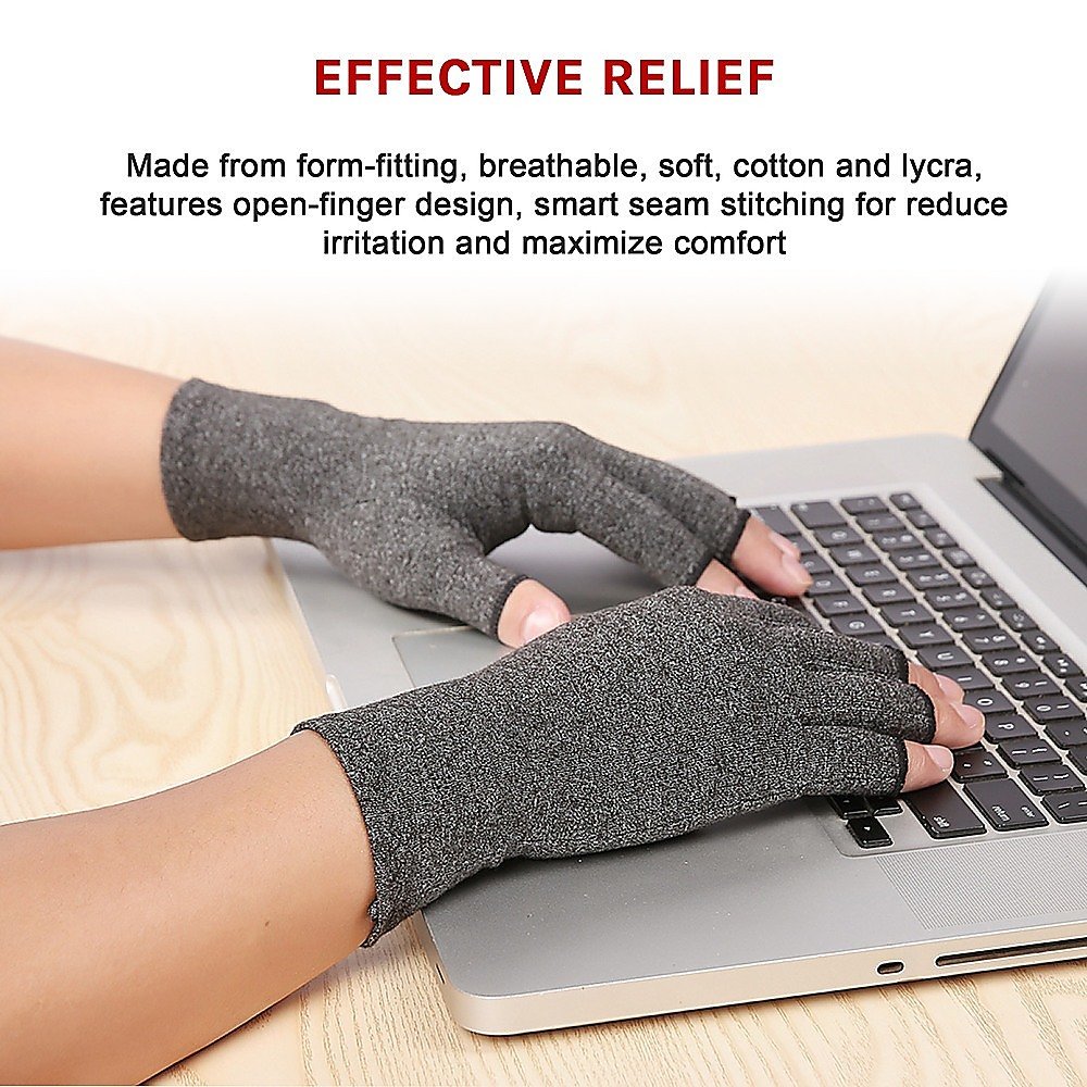 Arthritis Gloves Compression Joint Finger Hand Wrist Support Brace - Medium - V63-823971 Arthritis Gloves Compression Joint Finger Hand Wrist Support Brace - Medium - Image 11