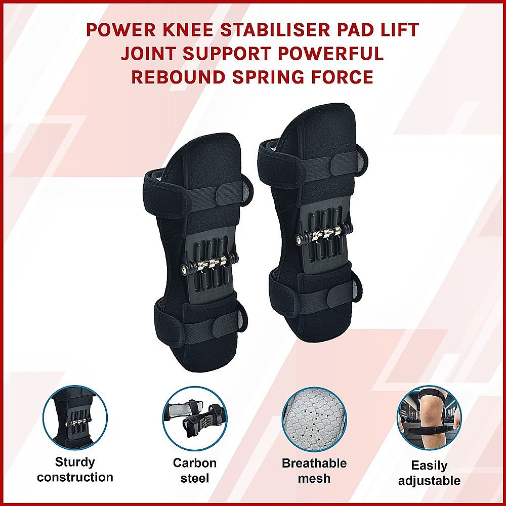 Power Knee Stabiliser Pad with Support Joint Spring Rebound Brace - V63-827341 Power Knee Stabiliser Pad with Support Joint Spring Rebound Brace - Image 3