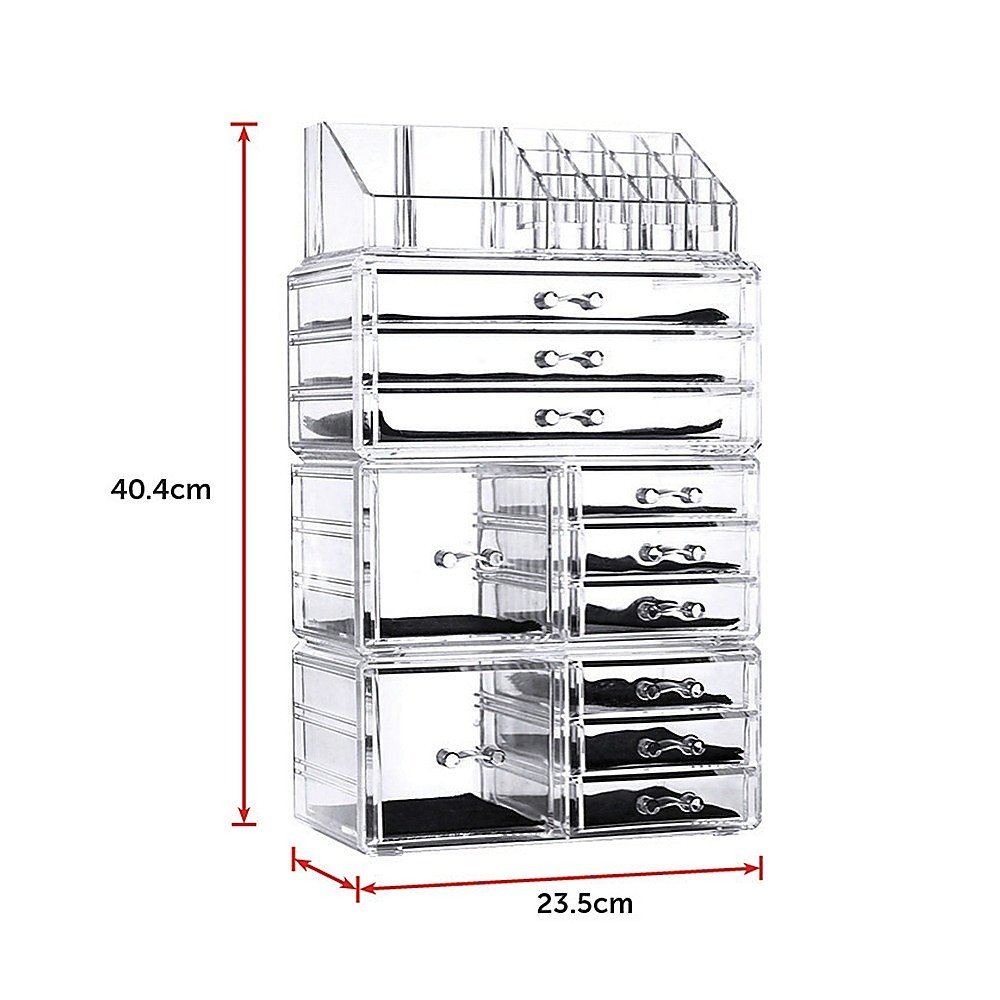 11 Drawers Clear Acrylic Tower Organiser Cosmetic jewellery Luxury Storage Cabinet - V63-831611 11 Drawers Clear Acrylic Tower Organiser Cosmetic jewellery Luxury Storage Cabinet - Image 12
