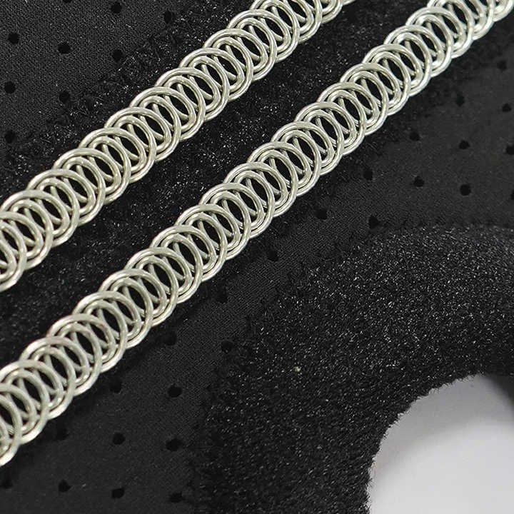 Grey Adjustable Knee Brace Support (Pair) with Dual Spring Stabilizers & Patella Gel Pad - Non-Slip for Sports Running Hiking - V888-ELOSUNG27328 Grey Adjustable Knee Brace Support (Pair) with Dual Spring Stabilizers & Patella Gel Pad - Non-Slip for Sports Running Hiking - Image 5