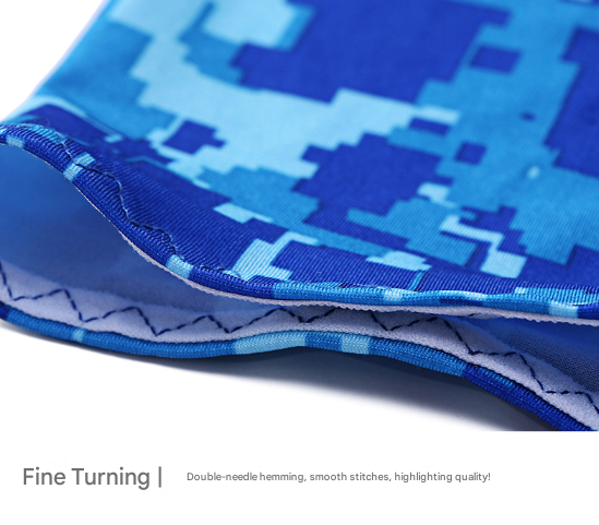 2 Sets Blue Camouflage Cooling UV Protection Set - 2 Skull Cap, 2 Neck Gaiter & 4 Arm Sleeves for Outdoor Sports - V888-ELOSUNG32274 2 Sets Blue Camouflage Cooling UV Protection Set - 2 Skull Cap, 2 Neck Gaiter & 4 Arm Sleeves for Outdoor Sports - Image 6