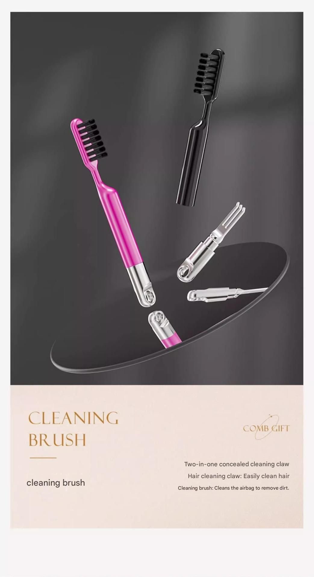 Rose Red 3-Piece Gift Box Set Premium ABS Hair Care Gift Set with Cushion Paddle Brush, Detangling Comb, Cleaning Brush & Stand - Elegant Mother’s Day or Couple’s Gift for Daily Styling and Scalp Comfort - V888-ELOSUNG50825 Rose Red 3-Piece Gift Box Set Premium ABS Hair Care Gift Set with Cushion Paddle Brush, Detangling Comb, Cleaning Brush & Stand - Elegant Mother’s Day or Couple’s Gift for Daily Styling and Scalp Comfort - Image 8