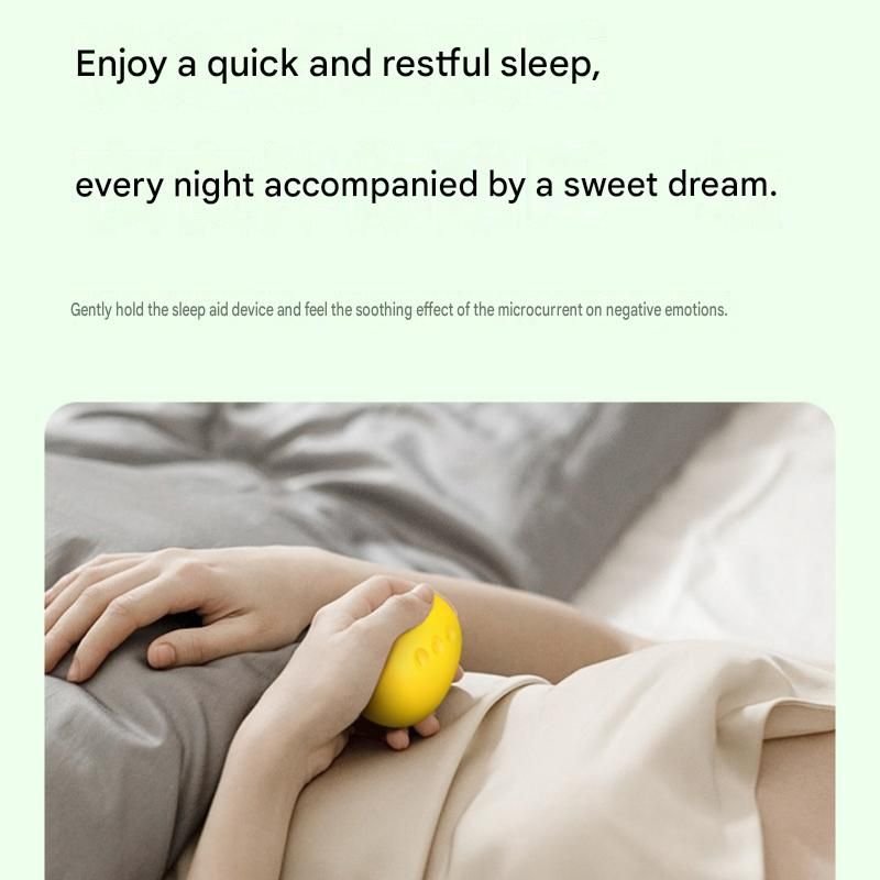 Yellow Portable Handheld Sleep Aid Device - CES Microcurrent Relaxation Tool with 5 Intensity Levels, USB-C Rechargeable ABS Shell for Stress Relief and Bedtime Routine - V888-ELOSUNG53627 Yellow Portable Handheld Sleep Aid Device - CES Microcurrent Relaxation Tool with 5 Intensity Levels, USB-C Rechargeable ABS Shell for Stress Relief and Bedtime Routine - Image 9
