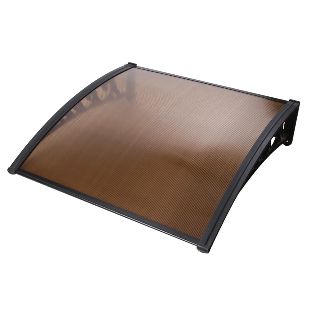 Instahut Window Door Awning 1mx1m Brown - AWN-PC6-1X1-BR Instahut Window Door Awning 1mx1m Brown - Image 8