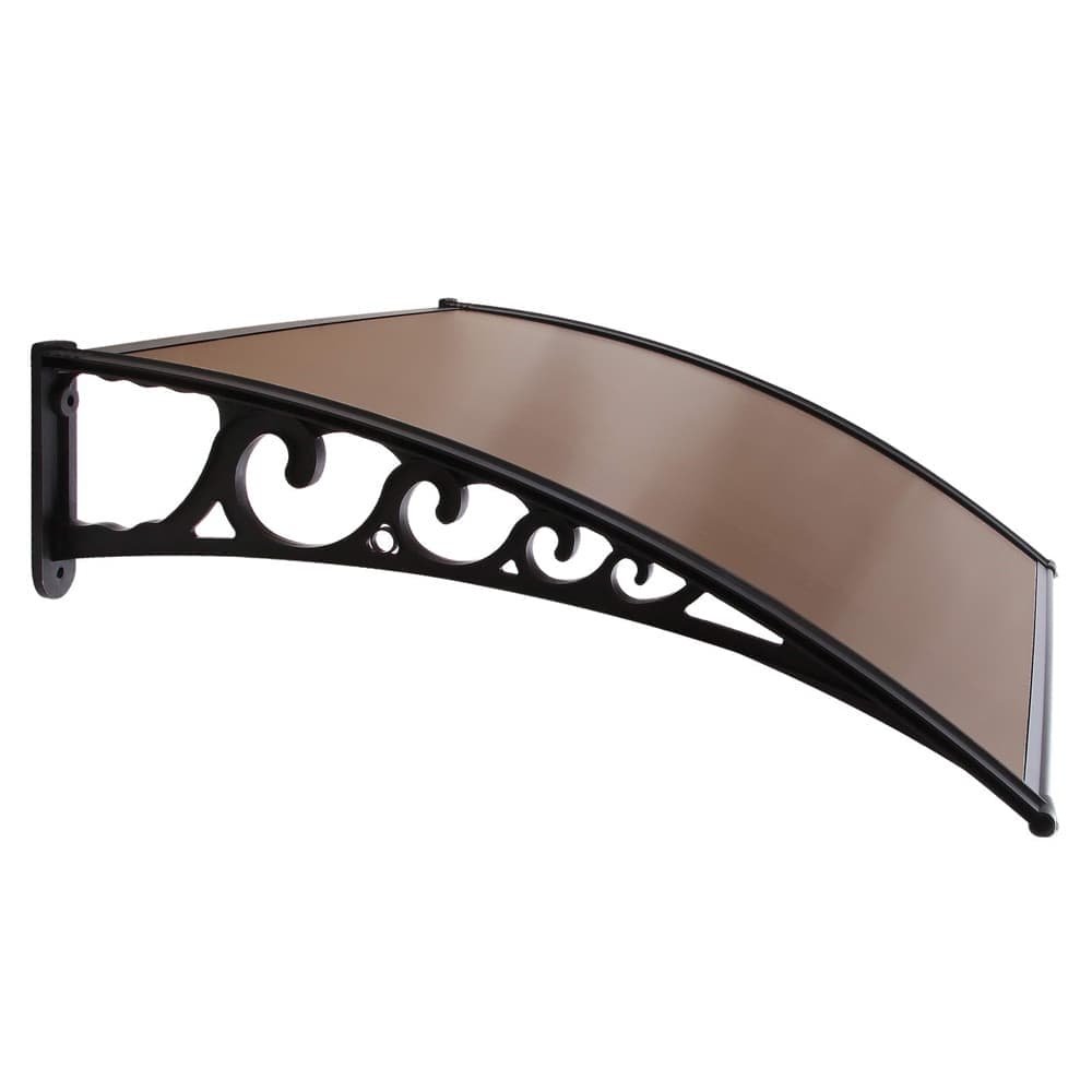 Instahut Window Awning Door Canopy 1m x 2m Brown - AWN-PC6-1X2-BR Instahut Window Awning Door Canopy 1m x 2m Brown - Image 4
