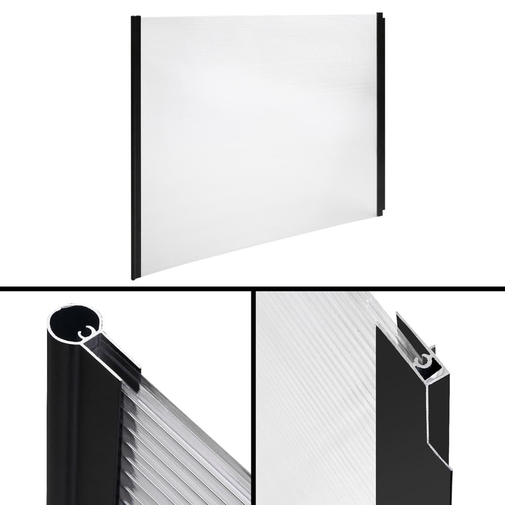 Instahut Window Door Awning 1mx3m Transparent - AWN-PC6-1X3 Instahut Window Door Awning 1mx3m Transparent - Image 5