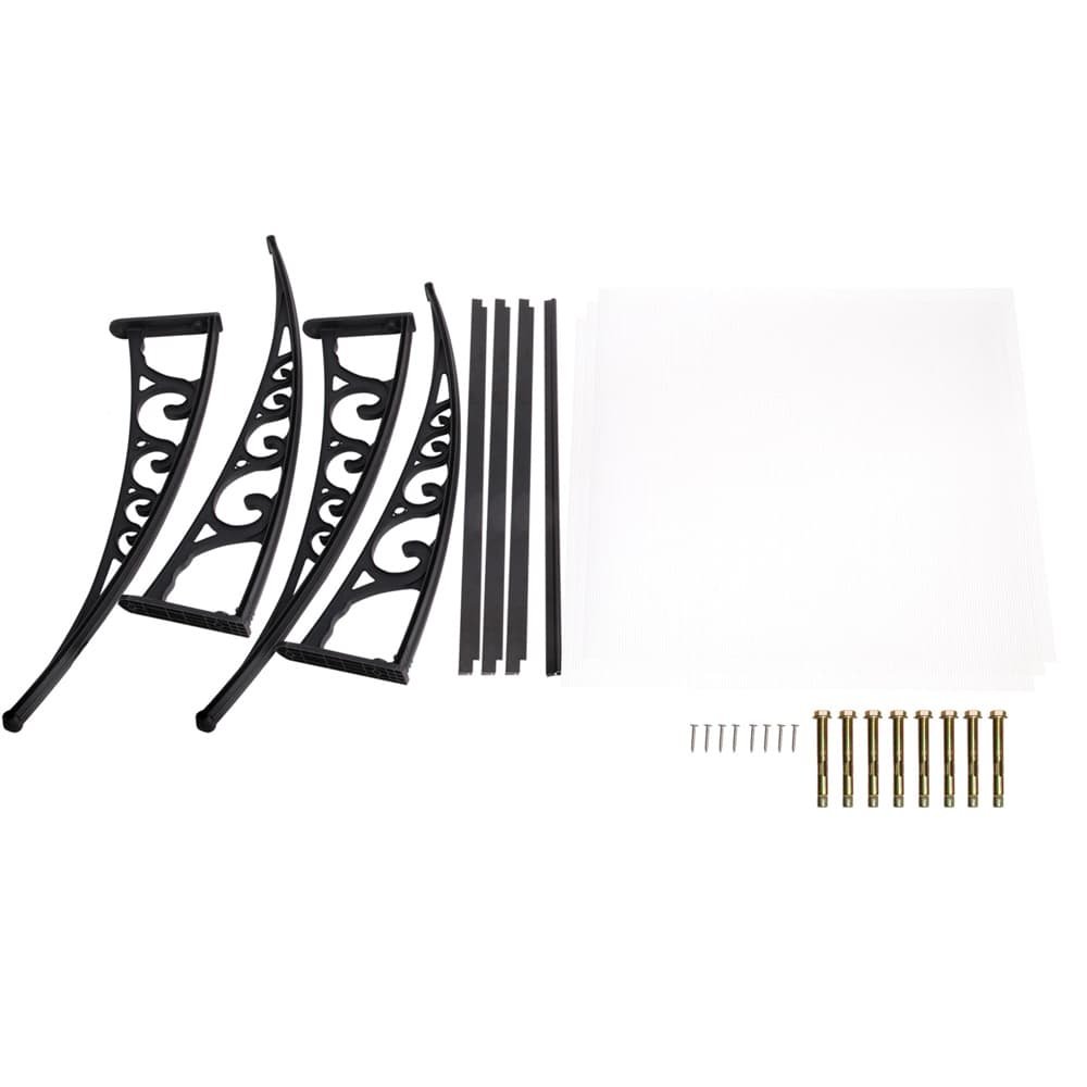 Instahut Window Door Awning 1mx3m Transparent - AWN-PC6-1X3 Instahut Window Door Awning 1mx3m Transparent - Image 6