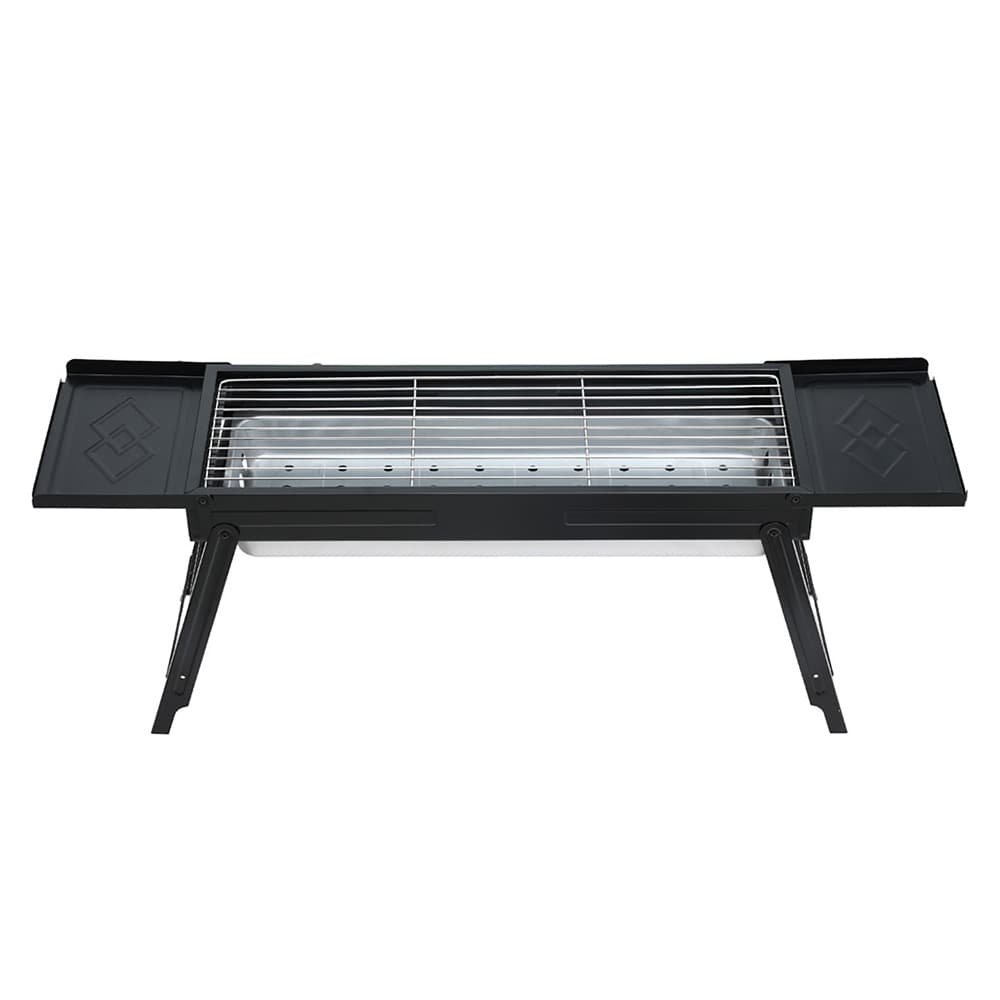 Grillz Charcoal BBQ Grill Smoker Portable Barbecue Outdoor Foldable Camping - BBQ-B-SMOKER-DRAWER BBQ B SMOKER DRAWER 202506101046 02