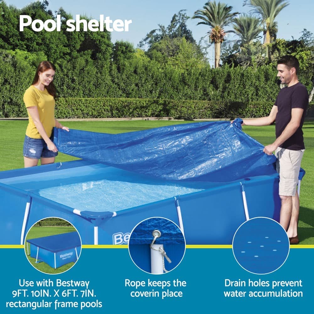 Bestway Pool Cover 58106 Fits 3x2.01m Above Ground Swimming Pool PE Blanket - BW-PC-3X2-58106 BW PC 3X2 58106 191848 03