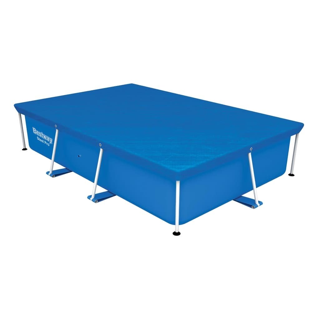 Bestway Pool Cover 264x174cm Rectangle Swimming Pool PE Shelter Fits 259x170cm Pools - BW-PC-58105 BW PC 58105 202507181432 02