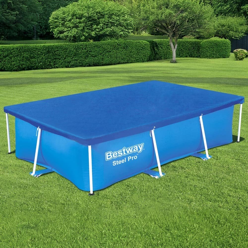 Bestway Pool Cover 264x174cm Rectangle Swimming Pool PE Shelter Fits 259x170cm Pools - BW-PC-58105 BW PC 58105 202507181432 06