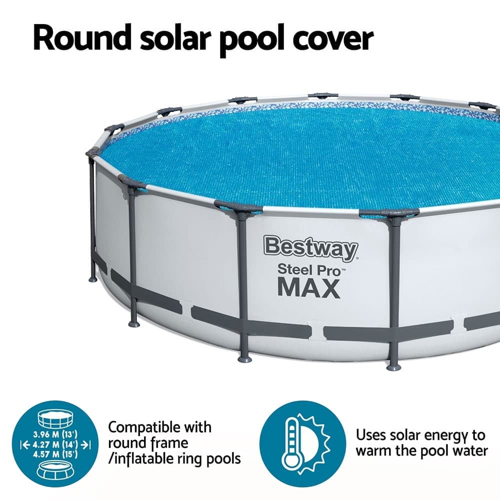 Bestway Pool Cover Solar Fits 4.17m Round Above Ground Swimming Pool Blanket - BW-PC-R-457-58252 BW PC R 457 58252 194977 04