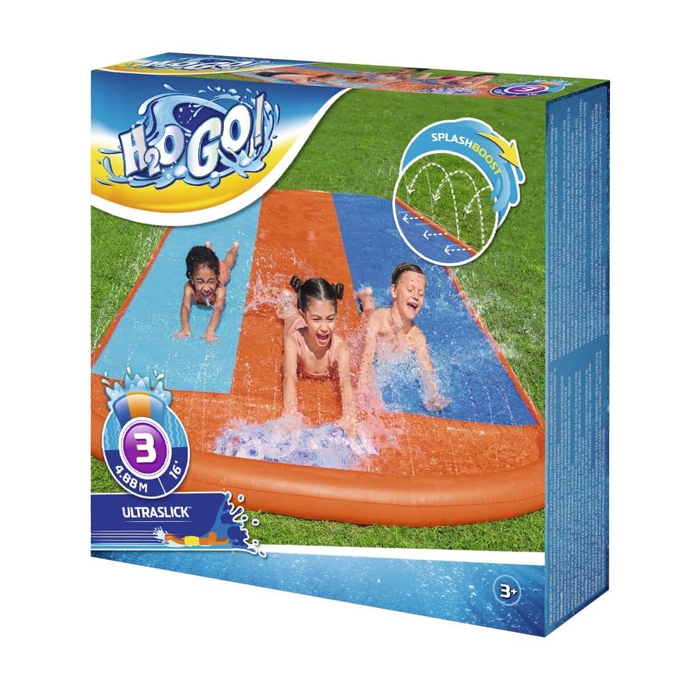 Bestway Water Slide Slip Kids 488cm Triple Slides - BW-SLIDE-T-52329 Bestway Water Slide Slip Kids 488cm Triple Slides - Image 3