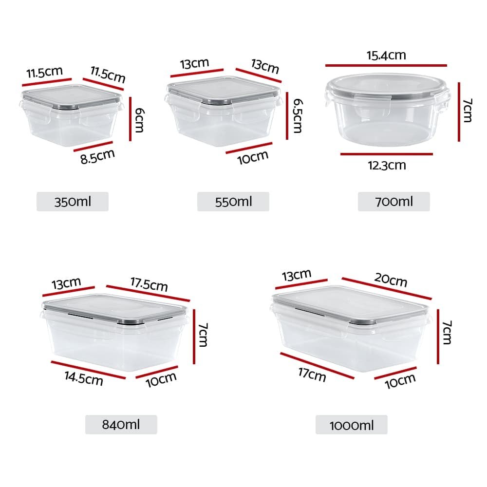 5-Star Chef Cereal Dispenser Food Storage Container 16PCS - CD-B-8014-BK CD B 8014 BK 143779 01