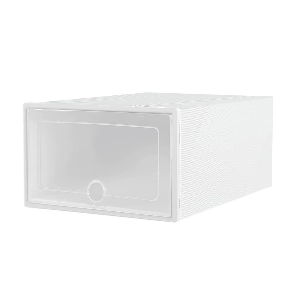 Artiss Shoe Box Rack DIY Set of 24 Stackable White Abel - DIY-SHOE-BOX-24-WH DIY SHOE BOX 24 WH 139382 00