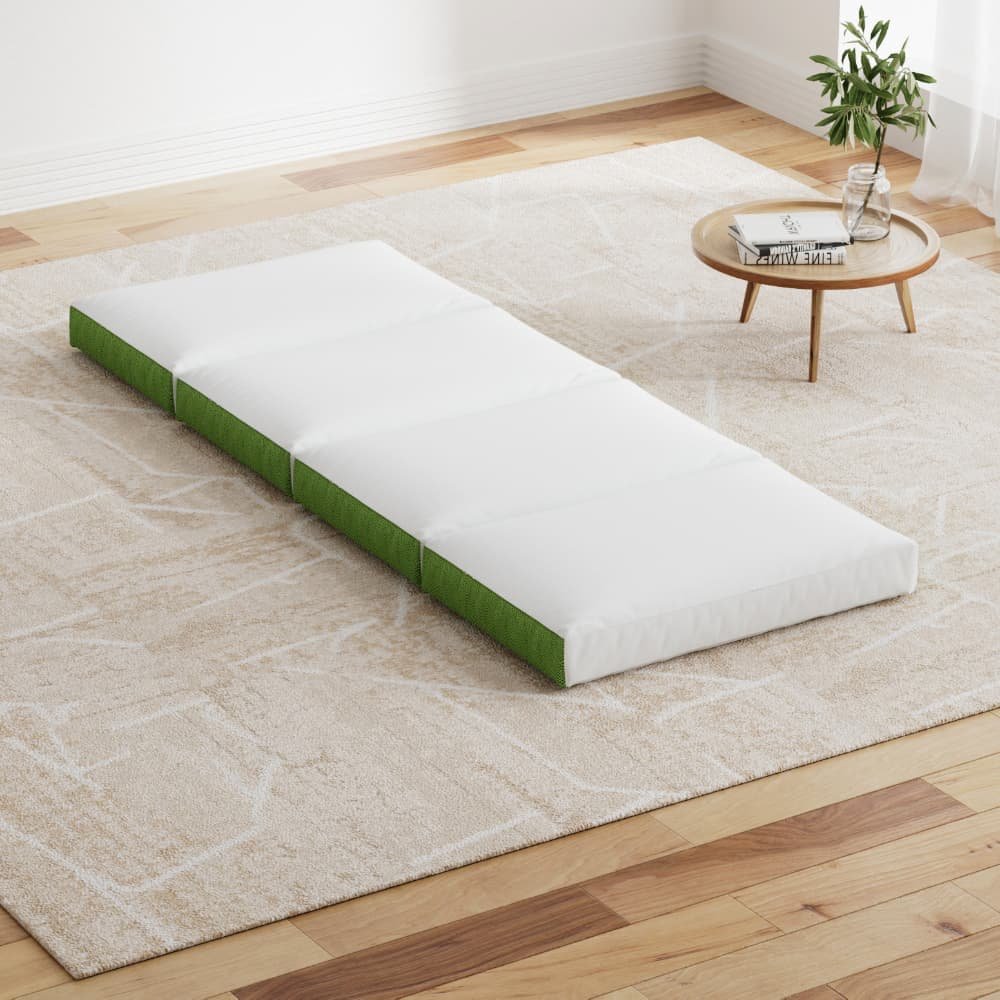 Giselle Bedding Foldable Mattress Folding Foam Single Green - FOAM-MFM-RAFA-MES-GN Giselle Bedding Foldable Mattress Folding Foam Single Green