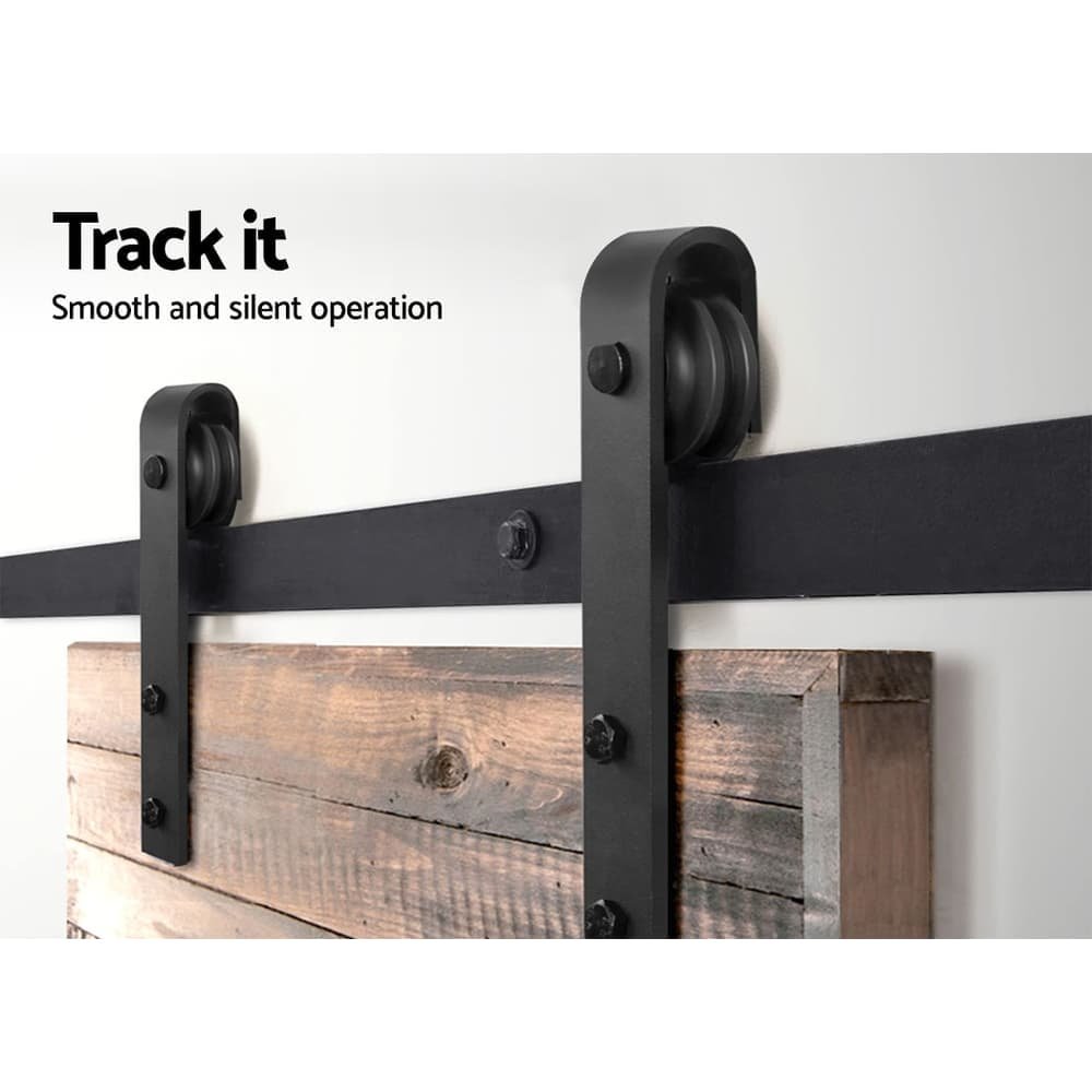 Cefito Sliding Barn Door Hardware Track Set 1.83m - GA-SDOOR-D-183 Cefito Sliding Barn Door Hardware Track Set 1.83m - Image 6