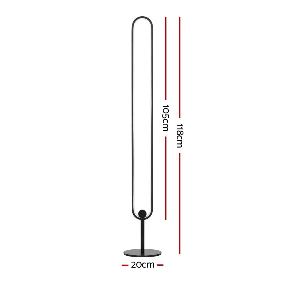 Artiss RGB LED Floor Lamp Remote Control Corner Light Stand Gaming Room 118CM - LAMP-FLOOR-RGB-118-BK Artiss RGB LED Floor Lamp Remote Control Corner Light Stand Gaming Room 118CM - Image 2