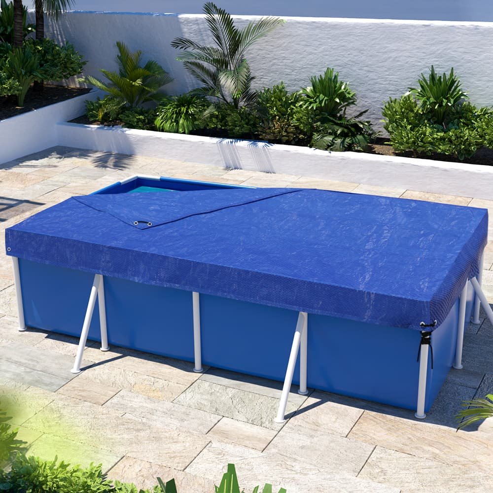 Aquabuddy Pool Cover 3x2m Above-ground Swimming Pool Blanket Blue - PC-30X20-PE-BL Aquabuddy Pool Cover 3x2m Above-ground Swimming Pool Blanket Blue