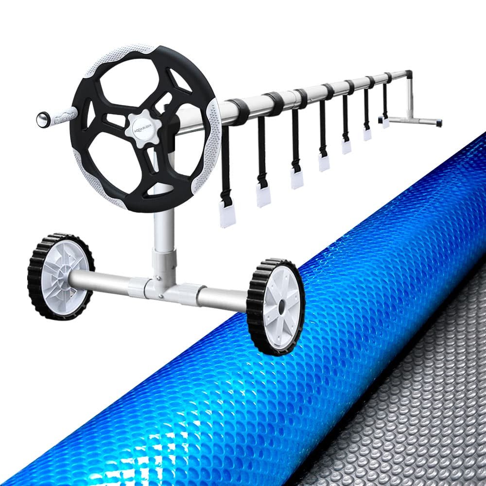 Aquabuddy Pool Cover 500 Micron 6.5x3m Silver Swimming Pool Solar Blanket 5.5m Roller - PC-65X30-L-DX-BL-ROLLER Aquabuddy Pool Cover 500 Micron 6.5x3m Silver Swimming Pool Solar Blanket 5.5m Roller - Image 7