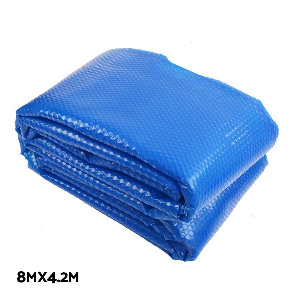 Aquabuddy Pool Cover 500 Micron 8x4.2m Swimming Pool Solar Blanket 5.5m Roller Blue - PC-80X42-L-BL-ROLLER-BU Aquabuddy Pool Cover 500 Micron 8x4.2m Swimming Pool Solar Blanket 5.5m Roller Blue - Image 3