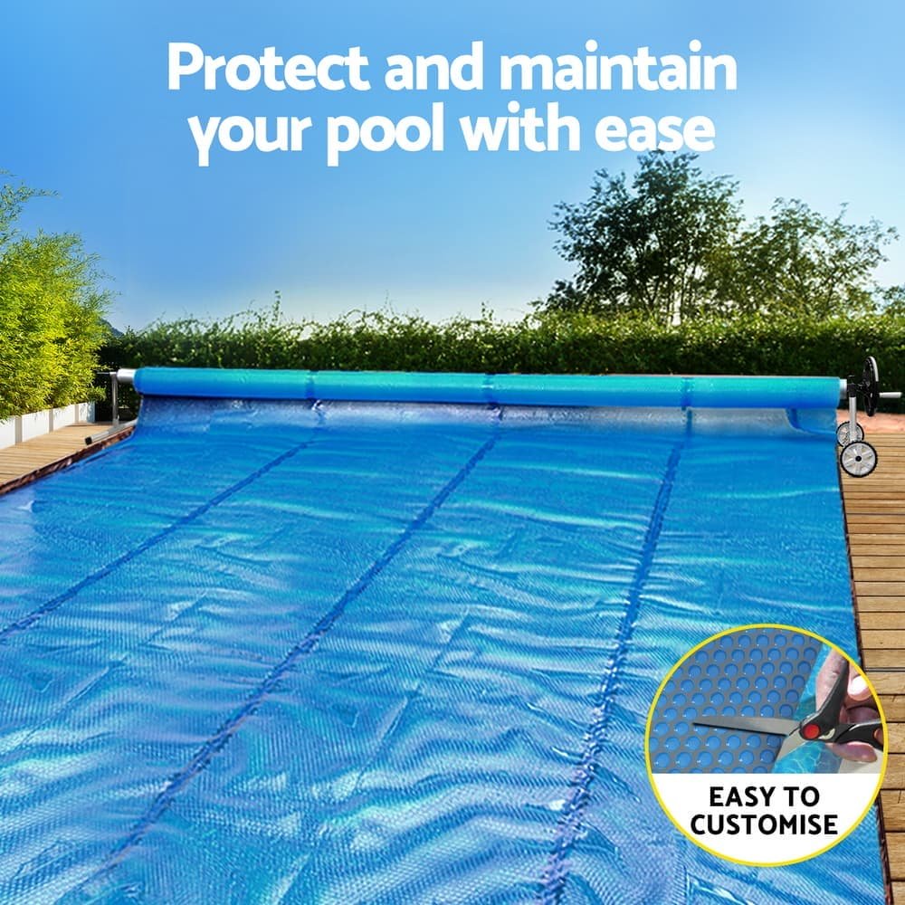 Aqua Buddy Pool Cover 600 Micron Heat Solar Blanket 9.5x5m w/ 5.55m Roller - PC-95X50-XL-BL-ROLLER PC 95X50 XL BL ROLLER 202508051640 03