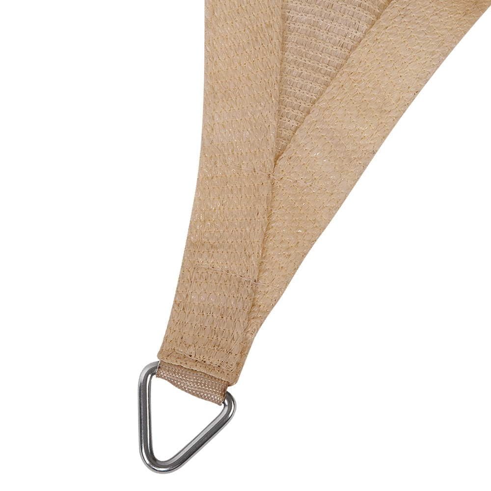 Instahut Shade Sail 2.5x3m Rectangle 280GSM 98% Sand Shade Cloth - SAIL-H-25X30-C-SA Instahut Shade Sail 2.5x3m Rectangle 280GSM 98% Sand Shade Cloth - Image 3