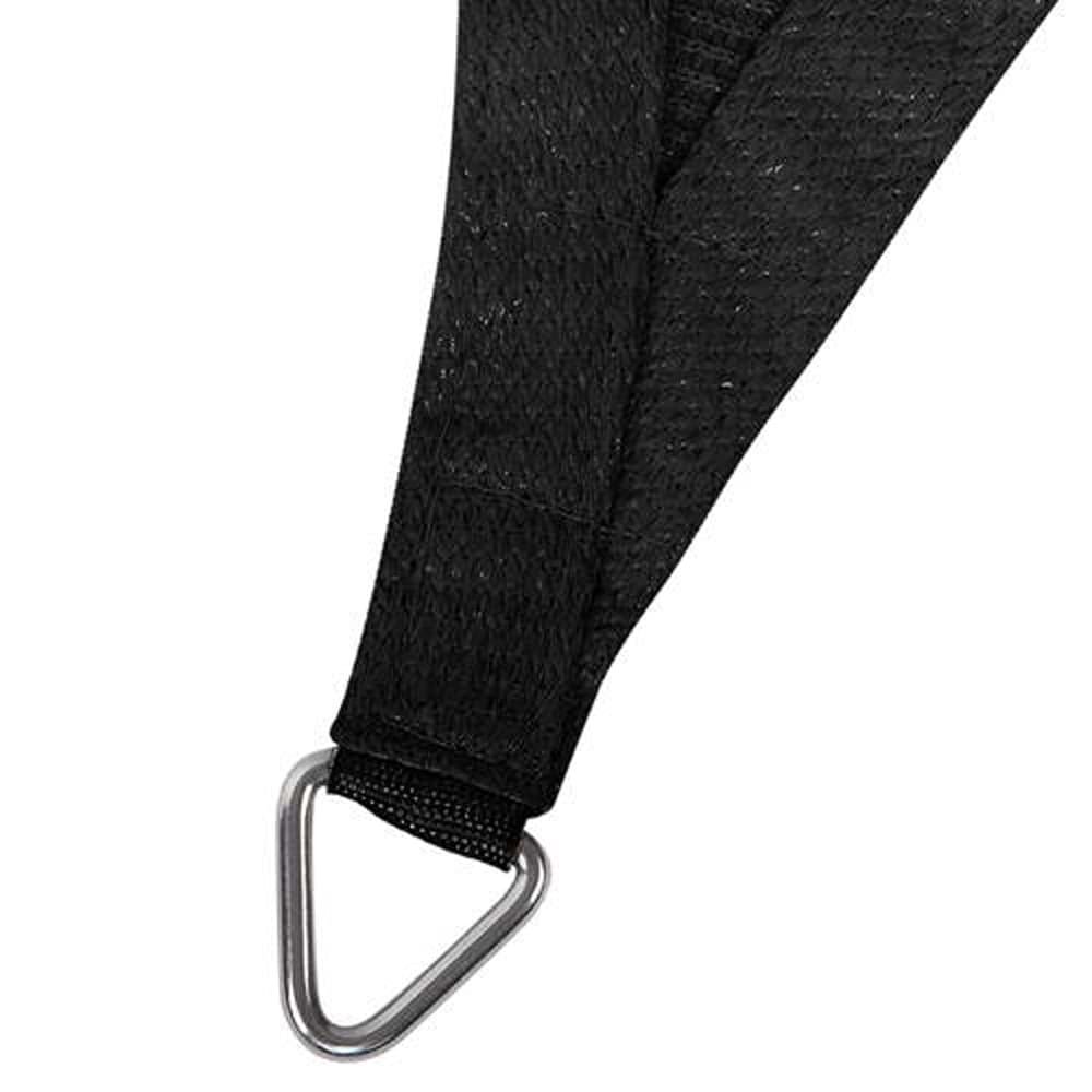 Instahut Shade Sail 6x7m Rectangle 280GSM 98% Black Shade Cloth - SAIL-H-6X7-C-BK Instahut Shade Sail 6x7m Rectangle 280GSM 98% Black Shade Cloth - Image 3