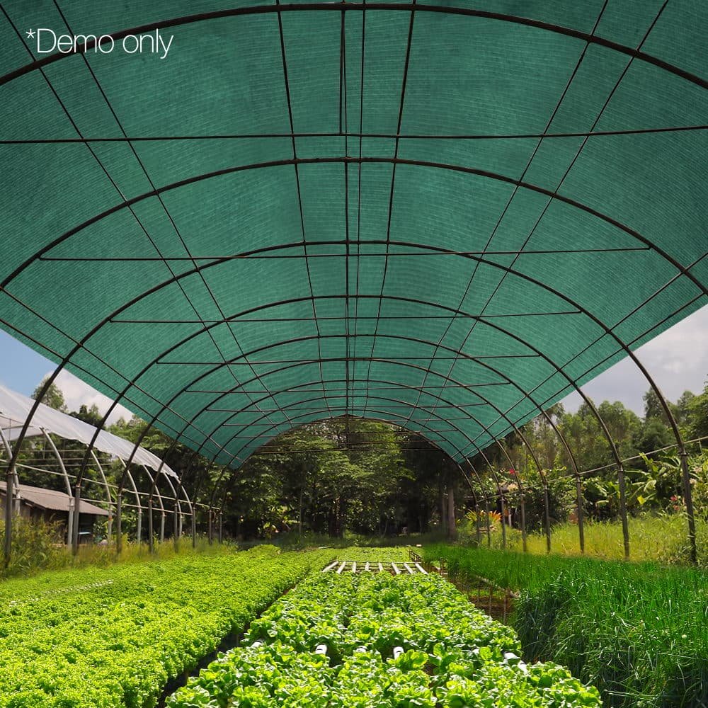 Instahut 50% Shade Cloth 1.83x30m Shadecloth Sail Heavy Duty Green - SH-CL-183X300-100-GR Instahut 50% Shade Cloth 1.83x30m Shadecloth Sail Heavy Duty Green - Image 7