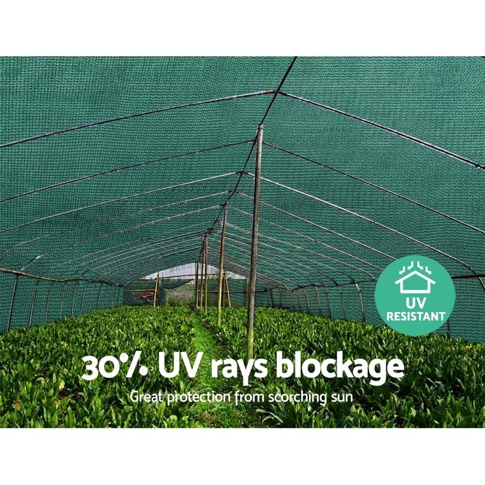 Instahut 30% Shade Cloth 1.83x50m Shadecloth Wide Heavy Duty Green - SH-CL-183X500-80-R-GR Instahut 30% Shade Cloth 1.83x50m Shadecloth Wide Heavy Duty Green - Image 6