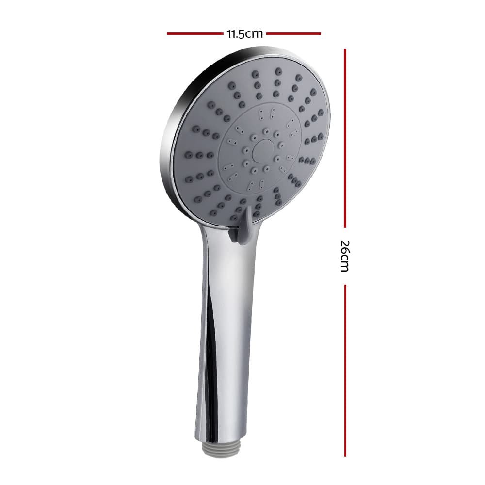 Handheld Shower Head 4.5" High Pressure 5 Modes Poweful Round Chrome - SHOWER-A4-RO-SI Handheld Shower Head 4.5" High Pressure 5 Modes Poweful Round Chrome - Image 2