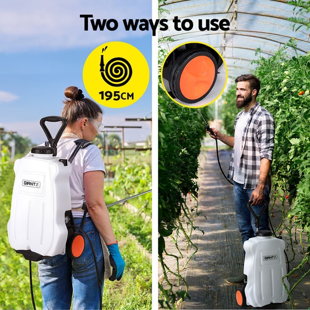 Giantz Weed Sprayer Electric 20L Backpack Trolley - SPRAYER-CART-20L-BACKPACK-WH SPRAYER CART 20L BACKPACK WH 149255 04