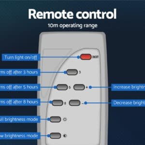 Leier 80 LED Solar Street Light 60W Flood Motion Sensor Remote Outdoor Wall Lamp - STL-SP-60W