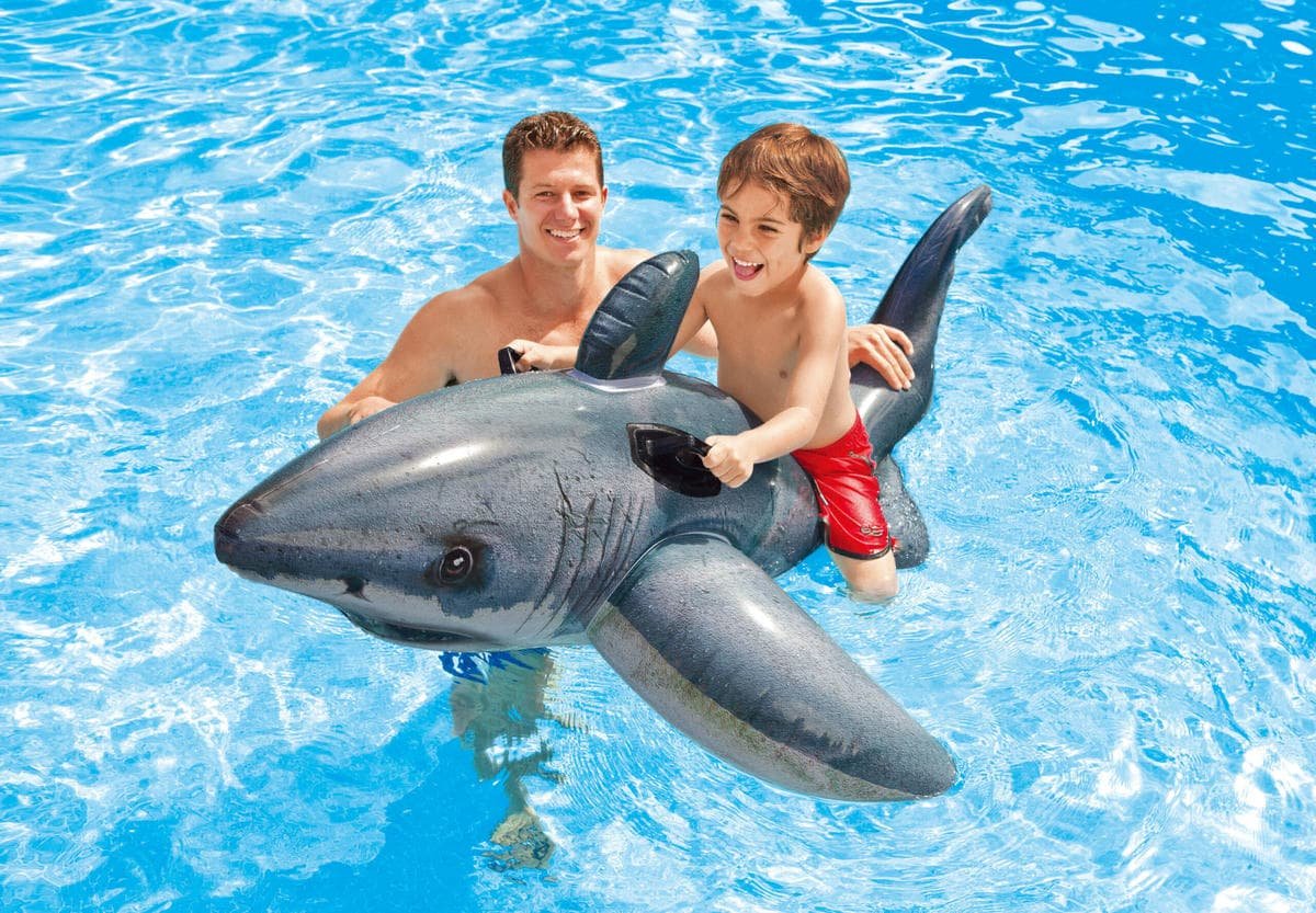 Intex Great White Shark Ride-On 57525 - V1032-IXGREATWHITE-57525 V1032 IXGREATWHITE 57525 202508201040 01