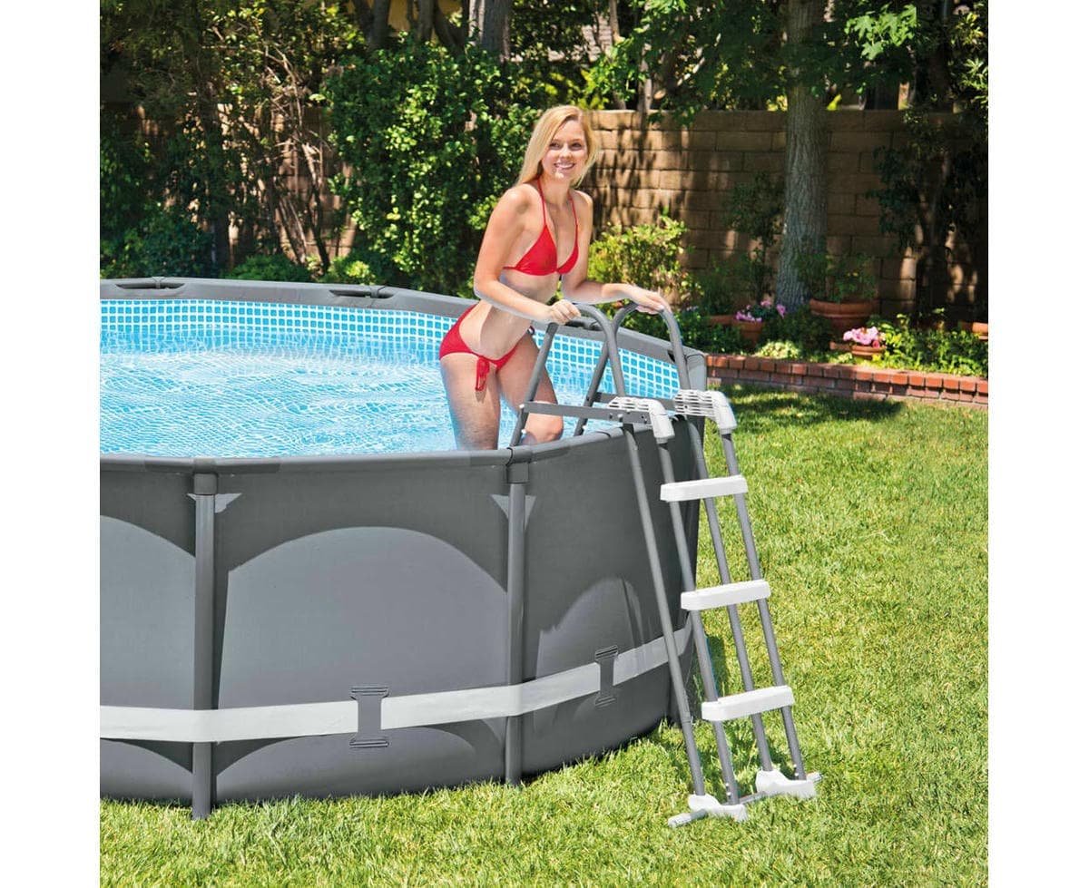 Intex Pool Ladder Removable Steps for 107cm (42") + 91cm (36in) Wall Height Pools 28075 - V1032-IXLADDER36-42_28075 V1032 IXLADDER36 42 28075 202508200940 01