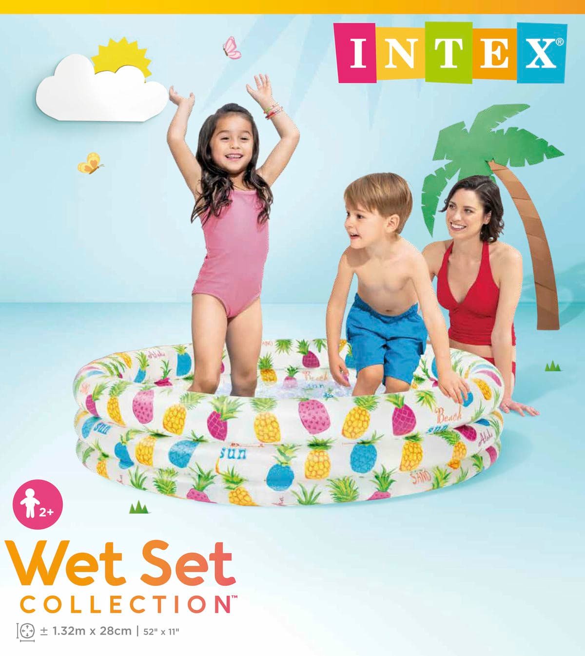 Intex 3 Ring Pineapple Splash Pool 59431 132cm - V1032-IXPINAAPLLEPOOL-59431 V1032 IXPINAAPLLEPOOL 59431 202508200946 03