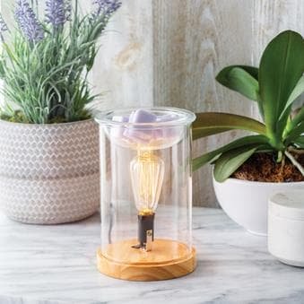 Wood & Glass Vintage Bulb Illumination Warmer - V1049-EBWDG V1049 EBWDG 202508141725 01