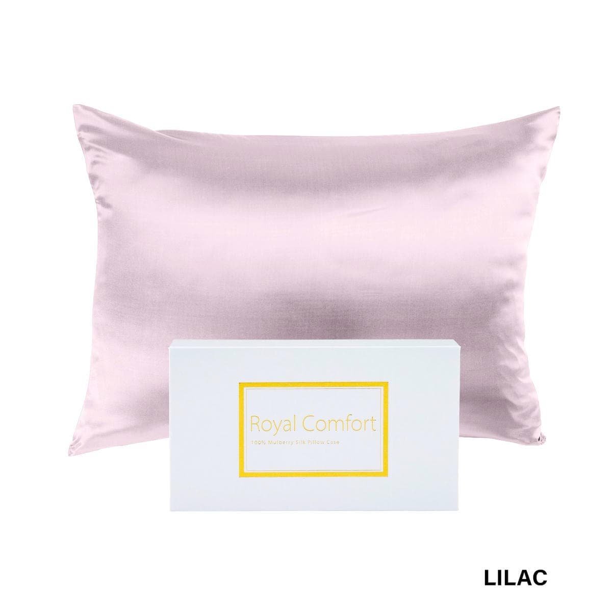 Royal Comfort Pure Silk Pillow Case 100% Mulberry Silk Hypoallergenic Pillowcase - Lilac - V160-10002265 Royal Comfort Pure Silk Pillow Case 100% Mulberry Silk Hypoallergenic Pillowcase - Lilac - Image 7