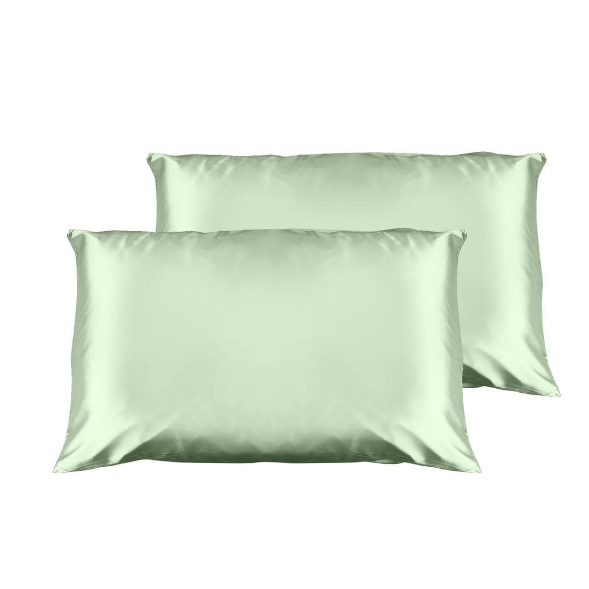 Casa Decor Luxury Satin Pillowcase Twin Pack Size With Gift Box Luxury - Sage Green - V160-10003454 Casa Decor Luxury Satin Pillowcase Twin Pack Size With Gift Box Luxury - Sage Green