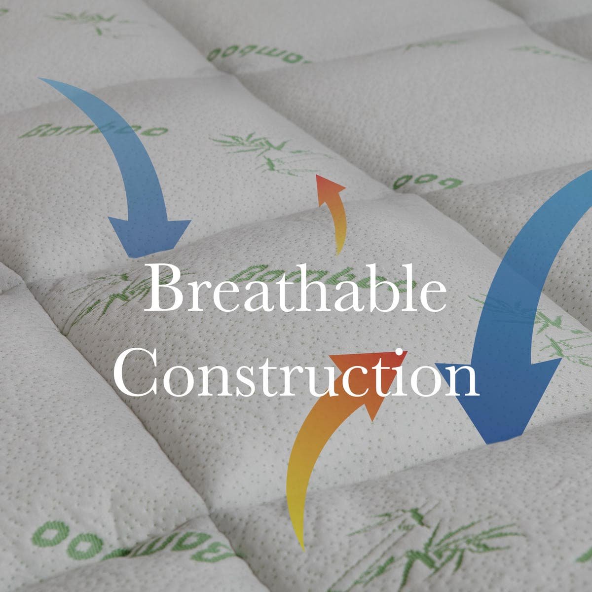 Royal Comfort 1000GSM Luxury Bamboo Covered Mattress Topper Ball Fibre Gusset - Queen - White - V160-10003780 Royal Comfort 1000GSM Luxury Bamboo Covered Mattress Topper Ball Fibre Gusset - Queen - White - Image 8