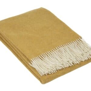 Hampton Throw - Merino Wool Blend - Ochre