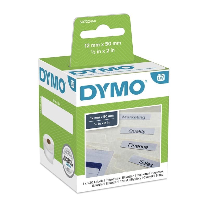 DYMO LW File Label 12mm x 50mm - V177-D-DYS0722460 DYMO LW File Label 12mm x 50mm