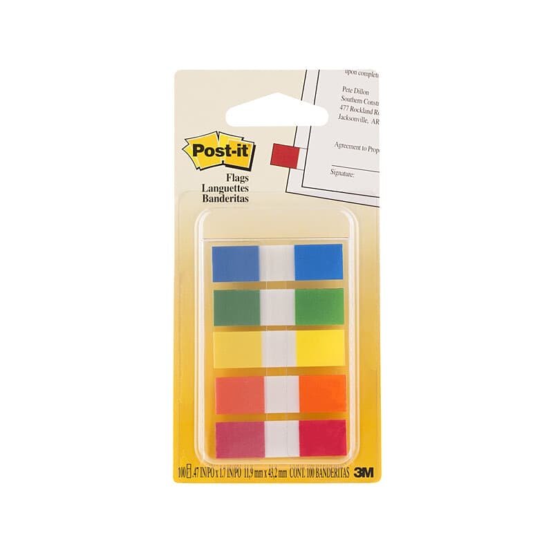 POST-IT Flag 683-5CF Assorted Pack of 5 Box of 6 - V177-D-PI70005289114 POST-IT Flag 683-5CF Assorted Pack of 5 Box of 6 - Image 4
