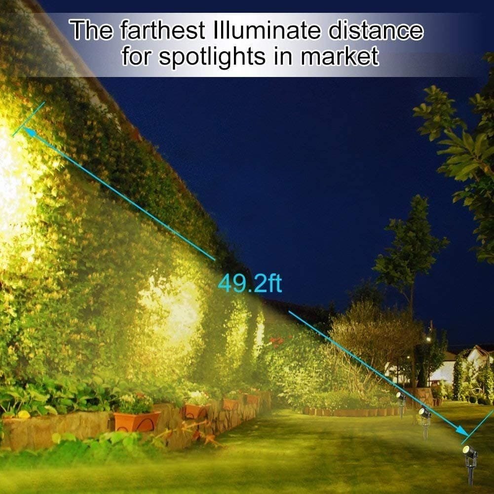 3 x LED Spotlights Powered Solar Garden Lights Outdoor Waterproof (Warm White) - V178-14711 3 x LED Spotlights Powered Solar Garden Lights Outdoor Waterproof (Warm White) - Image 4