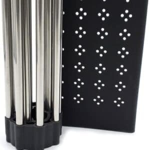 2 Pack Large Stainless Steel Roll Up Dish Drying Rack with Utensil Holder for Home Kitchen - V178-36044