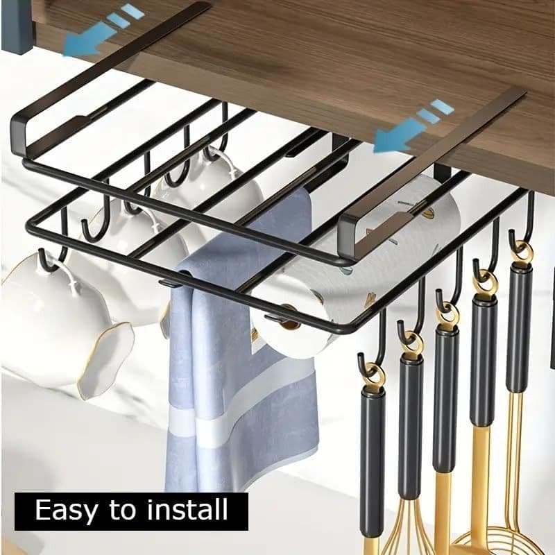 Multifunctional Under Cabinet Cutting Board Metal Holder Organiser - V178-36075 V178 36075 216274 02