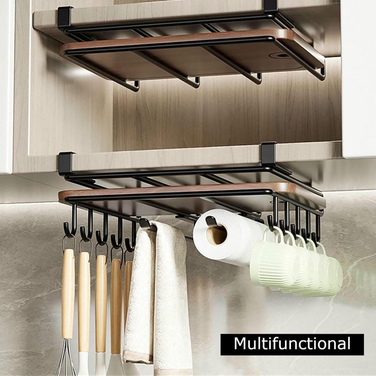 Multifunctional Under Cabinet Cutting Board Metal Holder Organiser - V178-36075 V178 36075 216274 03